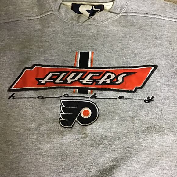 Starters Flyers Vtg Embroidered Team Sweatshirt Some Flaws (No Sz tag, stains) - Picture 14 of 14